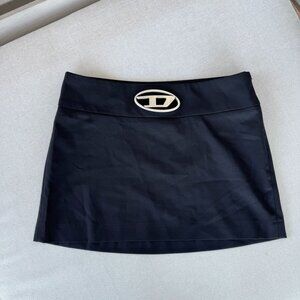 New Diesel Mini Logo Skirt Black 40